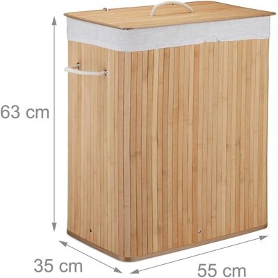HelloShop26 - Bamboo Laundry Hamper 95L - Cesto de ropa HelloShop26 - Bamboo Laundry Hamper 95L - Cesto de ropa