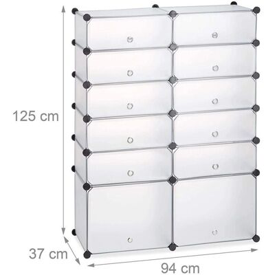 HELLOSHOP26 12 compartimentos transparente zapatero shoe rack HELLOSHOP26 12 compartimentos transparente zapatero shoe rack