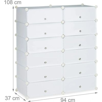 HELLOSHOP26 - Zapatero - Bianco - Shoe Cabinet HELLOSHOP26 - Zapatero - Bianco - Shoe Cabinet