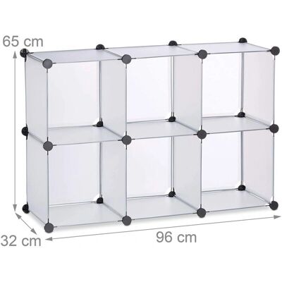 HelloShop26 - 6-Comp Modular - 6 compartimentos - Storage Shelf HelloShop26 - 6-Comp Modular - 6 compartimentos - Storage Shelf