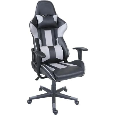 Décoshop26 - 040001852 - Noir/Gris - Cuir synthétique - Chaise de bureau - Publicité Décoshop26 - 040001852 - Noir/Gris - Cuir synthétique - Chaise de bureau - Publicité