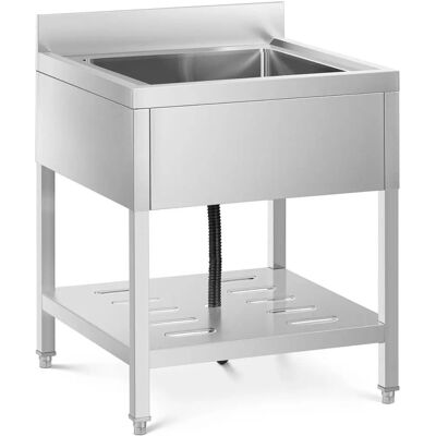 HelloShop26 - Fregadero profesional 1 seno 50x50 - Acero inox - Sink HelloShop26 - Fregadero profesional 1 seno 50x50 - Acero inox - Sink