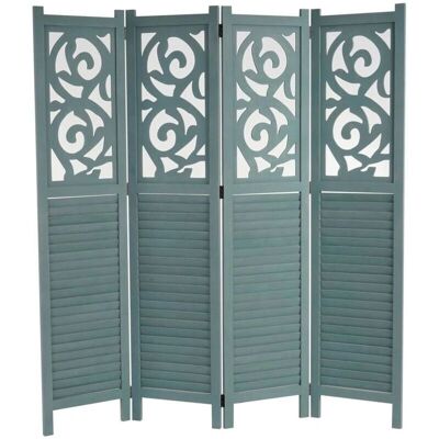 Décoshop26 - PAR04034 - Verde - 4-panel Paravento Décoshop26 - PAR04034 - Verde - 4-panel Paravento