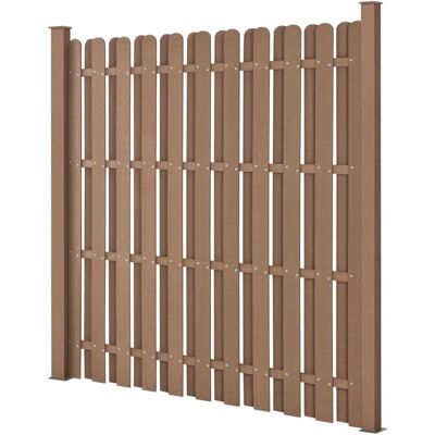 HelloShop26 - WPC windbreak fence - marrone - recinzione HelloShop26 - WPC windbreak fence - marrone - recinzione