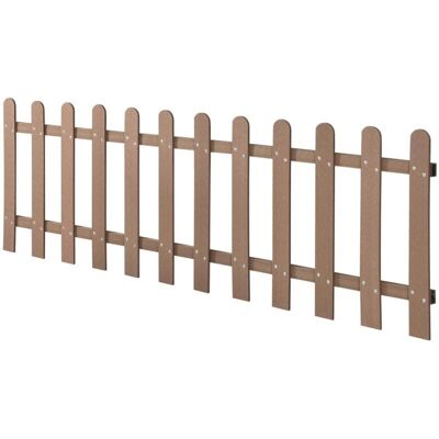 HelloShop26 - 200x60 cm privacy fence - marrón - WPC - Fence HelloShop26 - 200x60 cm privacy fence - marrón - WPC - Fence