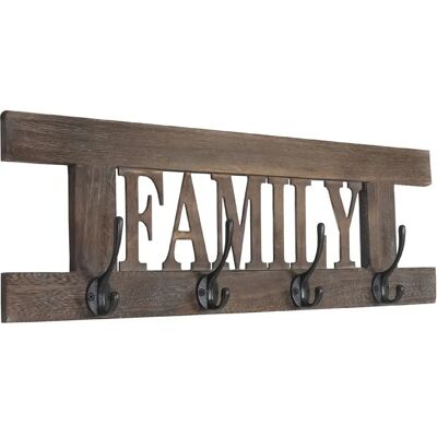 DÉCOSHOP26 - MED04049 - 4 ganci - Appendiabiti a parete DÉCOSHOP26 - MED04049 - 4 ganci - Appendiabiti a parete