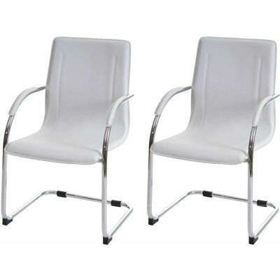 DÉCOSHOP26 - BUR04068 - Sintético - Blanco - Sillas de oficina DÉCOSHOP26 - BUR04068 - Sintético - Blanco - Sillas de oficina