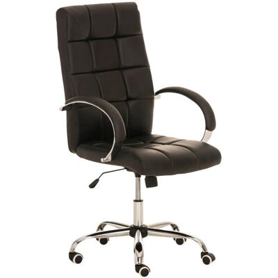 DÉCOSHOP26 - BUR10009 - Negro - Cuero PU - Silla de oficina DÉCOSHOP26 - BUR10009 - Negro - Cuero PU - Silla de oficina