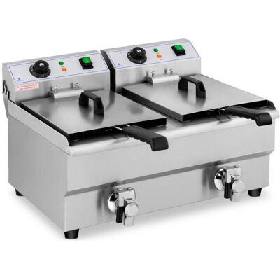 HELLOSHOP26 Modelo 14_0001786 - Freidora eléctrica profesional 2x10L Acero inoxidable HELLOSHOP26 Modelo 14_0001786 - Freidora eléctrica profesional 2x10L Acero inoxidable
