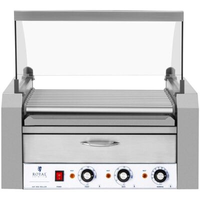 HELLOSHOP26 - Parrilla para salchichas - 11 rollos, 20 salchichas, acero inoxidable HELLOSHOP26 - Parrilla para salchichas - 11 rollos, 20 salchichas, acero inoxidable