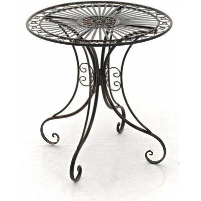 Décoshop26 - MDJ10050 - Ø70 cm - bronze vieilli - Table de jardin - Publicité Décoshop26 - MDJ10050 - Ø70 cm - bronze vieilli - Table de jardin - Publicité