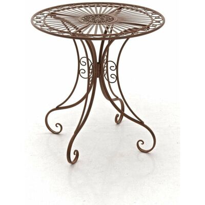 Décoshop26 - MDJ10051 - Hierro forjado - Ø70 cm - Mesa de jardín Décoshop26 - MDJ10051 - Hierro forjado - Ø70 cm - Mesa de jardín