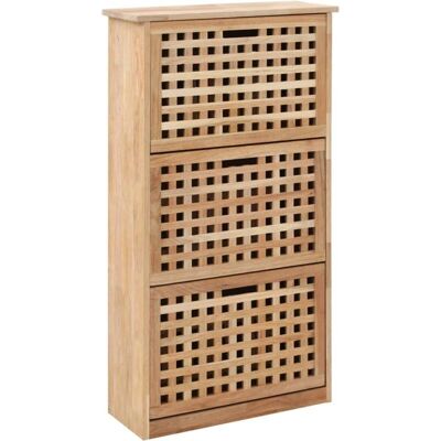 HelloShop26 - Zapatero 3-compart - nogal HelloShop26 - Zapatero 3-compart - nogal