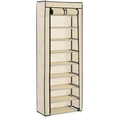 Helloshop26 - Zapatero - 57 x 29 x 162 cm - Crema - zapatero Helloshop26 - Zapatero - 57 x 29 x 162 cm - Crema - zapatero