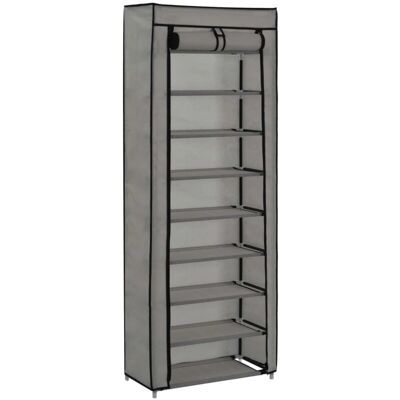 HelloShop26 - Zapatero 57x29x162 Gris - 57x29x162 cm - Gris - Zapatero almacenamiento HelloShop26 - Zapatero 57x29x162 Gris - 57x29x162 cm - Gris - Zapatero almacenamiento