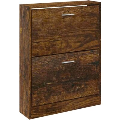 HelloShop26 - Zapatero 59x17x81 - Brun - Armoire à chaussures - Publicité HelloShop26 - Zapatero 59x17x81 - Brun - Armoire à chaussures - Publicité