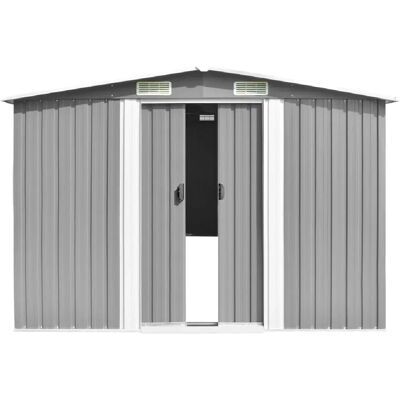 HelloShop26 - Caseta de jardín - acero galvanizado - exterior HelloShop26 - Caseta de jardín - acero galvanizado - exterior