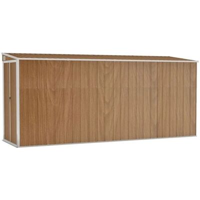 Helloshop26 - Caseta de jardín cabina - Marron (aspect bois) - Publicité Helloshop26 - Caseta de jardín cabina - Marron (aspect bois) - Publicité