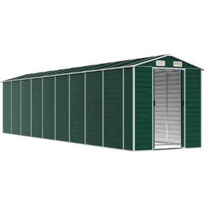 Helloshop26 - Garden Shed - Green - Galvanized steel - Garden Shed Helloshop26 - Garden Shed - Green - Galvanized steel - Garden Shed