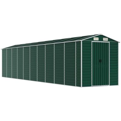 HelloShop26 - CobertizoMetalJardin - Verde - Acero galvanizado - Caseta de jardín HelloShop26 - CobertizoMetalJardin - Verde - Acero galvanizado - Caseta de jardín