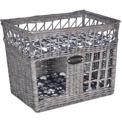 HelloShop26 - Willow Square - Gris - 46 x 32 x 36 cm - Pet Bed HelloShop26 - Willow Square - Gris - 46 x 32 x 36 cm - Pet Bed