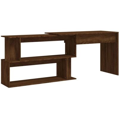 HelloShop26 - Escritorio esquina roble 200x50x76 cm - Roble - 200x50x76 cm - Desk HelloShop26 - Escritorio esquina roble 200x50x76 cm - Roble - 200x50x76 cm - Desk