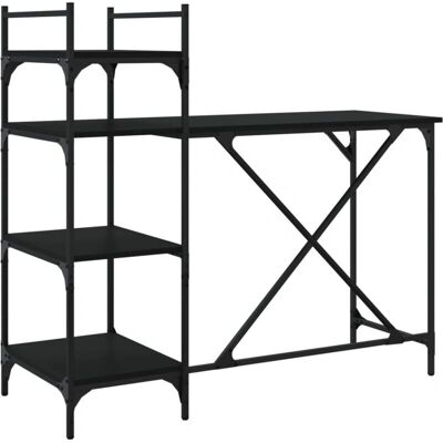 HelloShop26 - Desk 120x47x109 cm - 120x47x109 cm - Negro - Desk HelloShop26 - Desk 120x47x109 cm - 120x47x109 cm - Negro - Desk