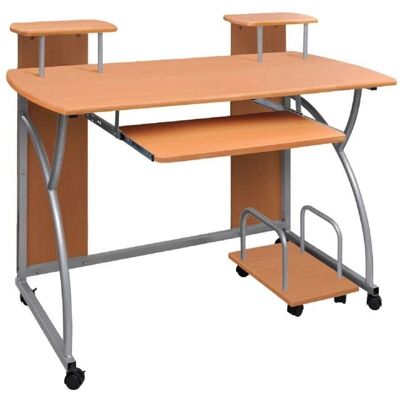 HelloShop26 - 110x52x88.5 cm contrachapado - marrón - desk HelloShop26 - 110x52x88.5 cm contrachapado - marrón - desk