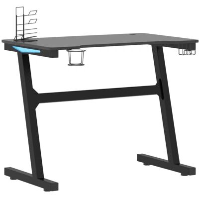 HelloShop26 - Z-Shape Desk 90x60x75 - Negro - Desk HelloShop26 - Z-Shape Desk 90x60x75 - Negro - Desk
