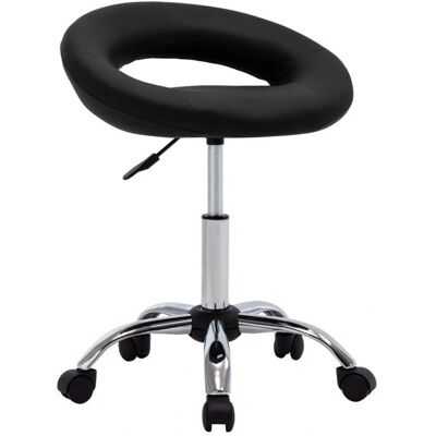 HelloShop26 - SillaRuedasNegra - Negro - cuero PU - silla HelloShop26 - SillaRuedasNegra - Negro - cuero PU - silla