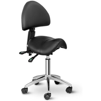 HelloShop26 - Saddle Chair - Negro - Synthetic PVC - Chair HelloShop26 - Saddle Chair - Negro - Synthetic PVC - Chair