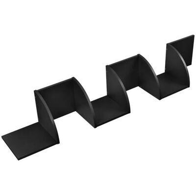 Helloshop26 - ZigZag Retro - Negro mate - Estante Helloshop26 - ZigZag Retro - Negro mate - Estante