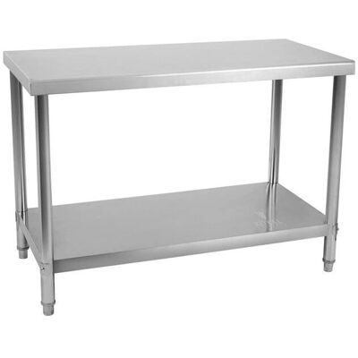 Royal Catering Table de travail inox - 100x70cm - Équipement de cuisine - Publicité Royal Catering Table de travail inox - 100x70cm - Équipement de cuisine - Publicité