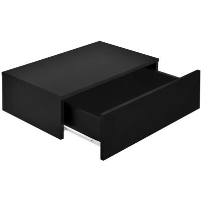 Scaffale a parete HELLOSHOP26 con 1 cassetto - Laccato nero - 46x30x15cm Scaffale a parete HELLOSHOP26 con 1 cassetto - Laccato nero - 46x30x15cm