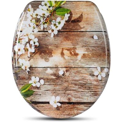 HELLOSHOP26 - Sedile WC Fiore Bianco Resistente - Toilet Seat HELLOSHOP26 - Sedile WC Fiore Bianco Resistente - Toilet Seat
