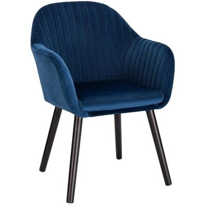 HELLOSHOP26 Silla de Terciopelo Azul - Silla HELLOSHOP26 Silla de Terciopelo Azul - Silla