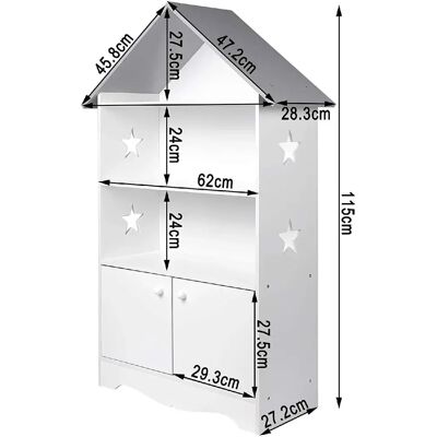 HELLOSHOP26 - Libreria per bambini - Bookcase HELLOSHOP26 - Libreria per bambini - Bookcase