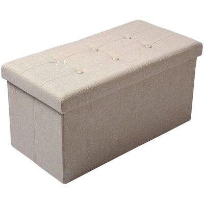 HELLOSHOP26 - LinenStorage Stool - Beige - Almacenamiento - Storage stool HELLOSHOP26 - LinenStorage Stool - Beige - Almacenamiento - Storage stool