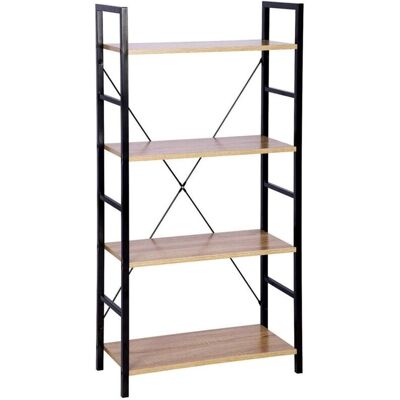 HELLOSHOP26 - MetalOak60x28x116 - Étagère - Publicité HELLOSHOP26 - MetalOak60x28x116 - Étagère - Publicité