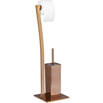 HelloShop26 - 71 cm rame Portarotolo con Spazzola - rame - 71 cm - Portarotolo con spazzola HelloShop26 - 71 cm rame Portarotolo con Spazzola - rame - 71 cm - Portarotolo con spazzola