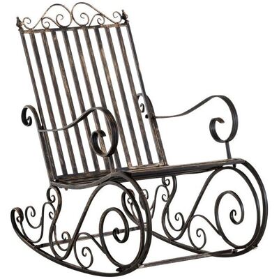 Décoshop26 MDJ10102 - Mecedora en bronce envejecido para jardín Décoshop26 MDJ10102 - Mecedora en bronce envejecido para jardín