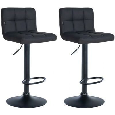 DÉCOSHOP26 - TDB10766 - Nero - PU Pelle - Sgabello da bar DÉCOSHOP26 - TDB10766 - Nero - PU Pelle - Sgabello da bar