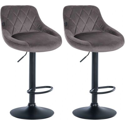 DÉCOSHOP26 - TDB10779 - Siège velours gris - tabourets de bar - Publicité DÉCOSHOP26 - TDB10779 - Siège velours gris - tabourets de bar - Publicité
