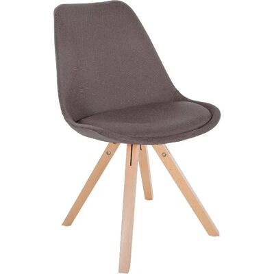 DÉCOSHOP26 - 100001486 - Topo - Tela - Silla de comedor DÉCOSHOP26 - 100001486 - Topo - Tela - Silla de comedor