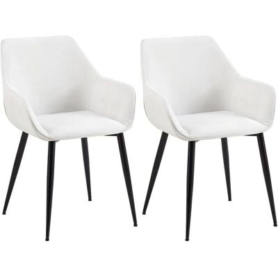DÉCOSHOP26 - 100001585 - Tissu crème - Dining Chair - Publicité DÉCOSHOP26 - 100001585 - Tissu crème - Dining Chair - Publicité