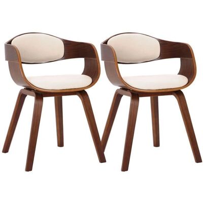 Décoshop26 - Juego de 2 sillas de PVC retro - Comedor Décoshop26 - Juego de 2 sillas de PVC retro - Comedor