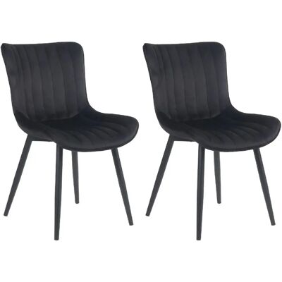 DÉCOSHOP26 - 100001736 - Noir - Chaises de salle à manger - Publicité DÉCOSHOP26 - 100001736 - Noir - Chaises de salle à manger - Publicité