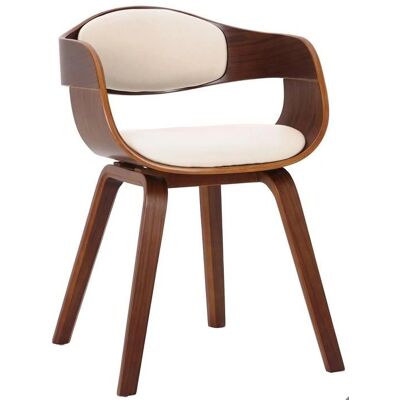 DECOSHOP26 - 100001909 - Crema - Cuero PU - Chair DECOSHOP26 - 100001909 - Crema - Cuero PU - Chair
