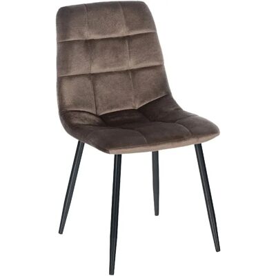 DÉCOSHOP26 - Dining Chair - Terciopelo Marrón - Chair DÉCOSHOP26 - Dining Chair - Terciopelo Marrón - Chair