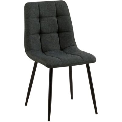 DECOSHOP26 - 100002137 - Gris tela - Base metal - Silla DECOSHOP26 - 100002137 - Gris tela - Base metal - Silla